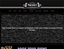 Tablet Screenshot of friscos.com